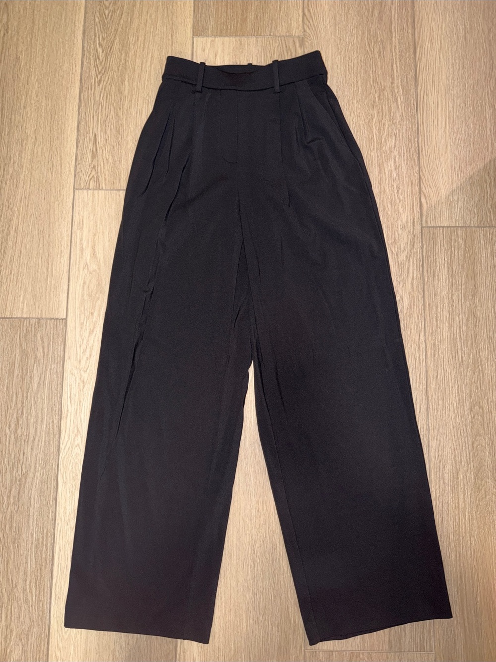 lululemon athletica Black High-Waist Wide Leg Trousers